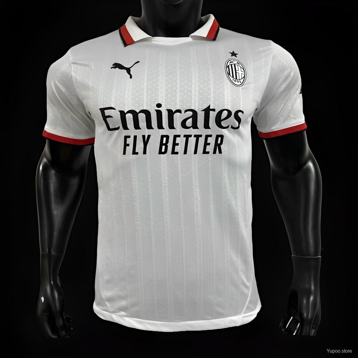 Camiseta de fútbol AC Milan 2024/25 VISITANTE MANGA CORTA VERSION JUGADOR